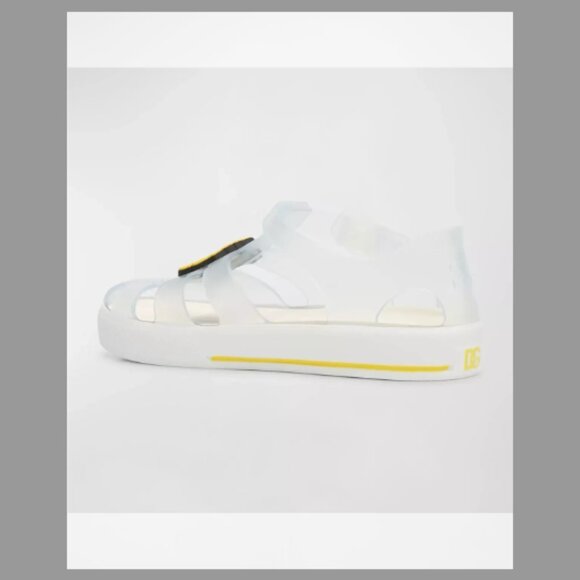 Dolce&Gabbana NWT Girl's DG Logo Jelly Sandals (Sizd 12 Toddler) - Picture 3 of 7